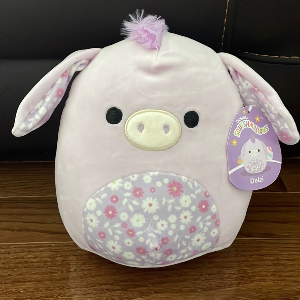 NWT Delzi Squishmallow Easter Plush
